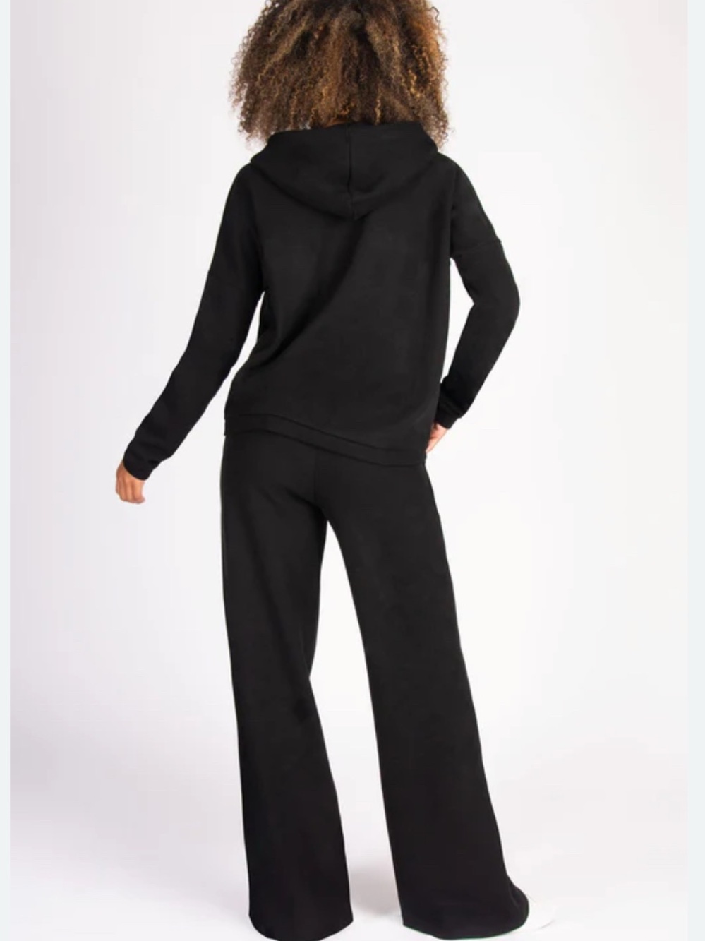 Zara‎ Black Wide-Leg Sweatpants girls 12 Y